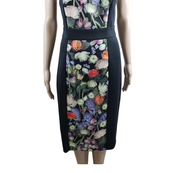 Ted Baker London Akva Kensington Floral Body-Con Cocktail Dress Size 0 - Picture 8 of 13
